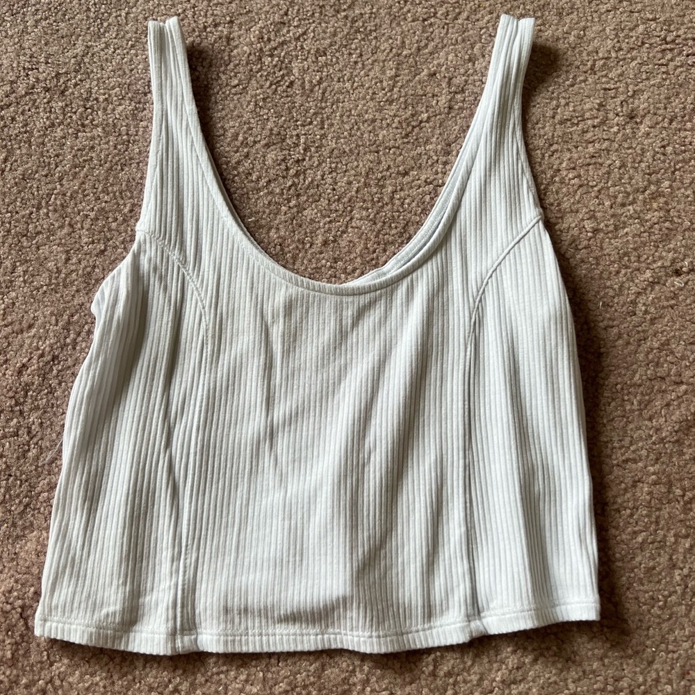 Pacsun White Cropped Tank